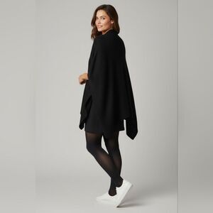 Sears Elegant Black Shawl Sweater